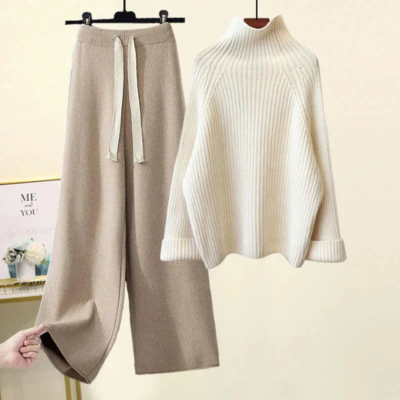 Uvelyn | Damen 2-Teiliges Gestricktes Lounge-Set