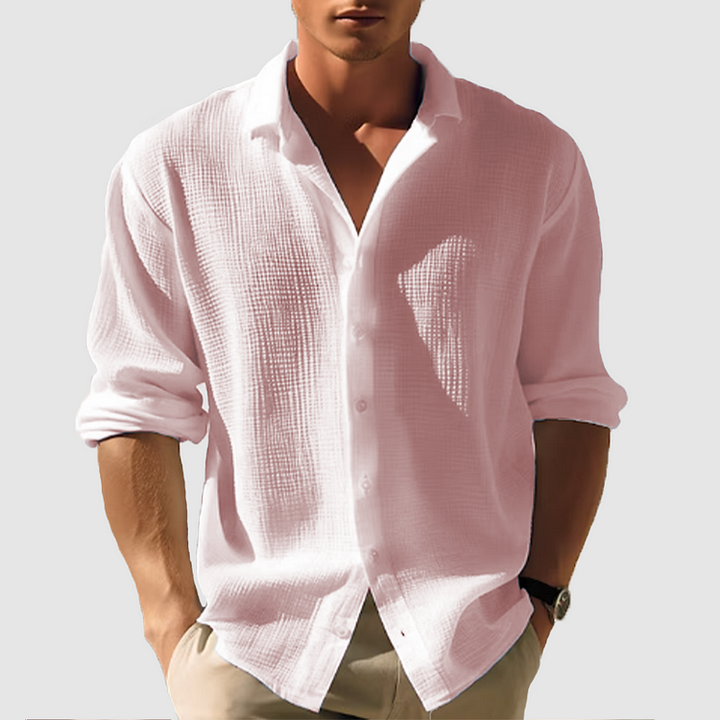 Gavros | Herren Langärmliges Button-Down Hemd