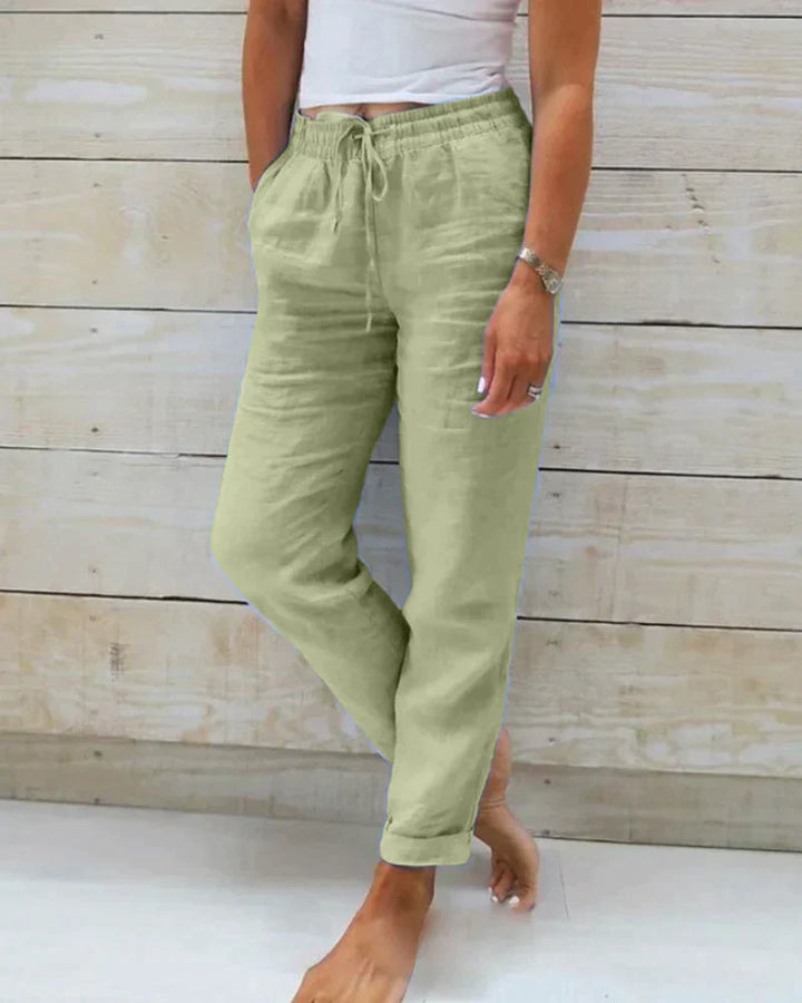 Orla | Elegante Leichtgewichts Leinenhosen Für Sommer