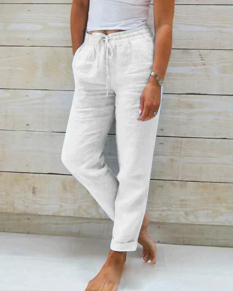 Orla | Elegante Leichtgewichts Leinenhosen Für Sommer