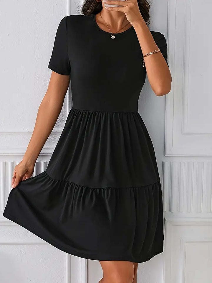 Catrinel | Damen Kurzärmliges Sommerkleid