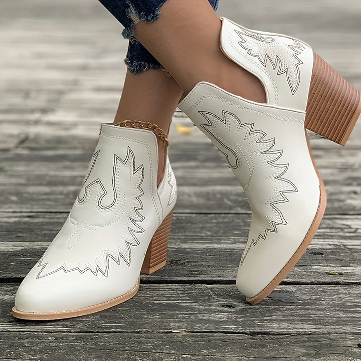 Cendrillon | Klobigem Absatz Stiefelette für Frauen