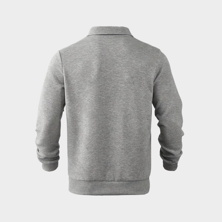 Evorn | Prämie Herren Viertelreißverschluss Strickpullover