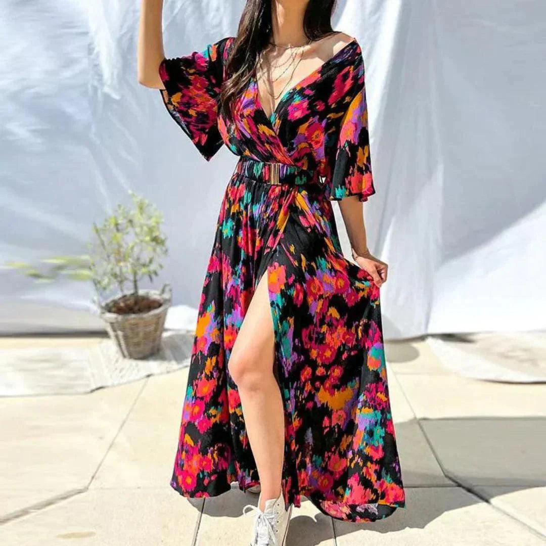 Mireille | V-Ausschnitt Böhmischen Stil Kleid Für Frauen