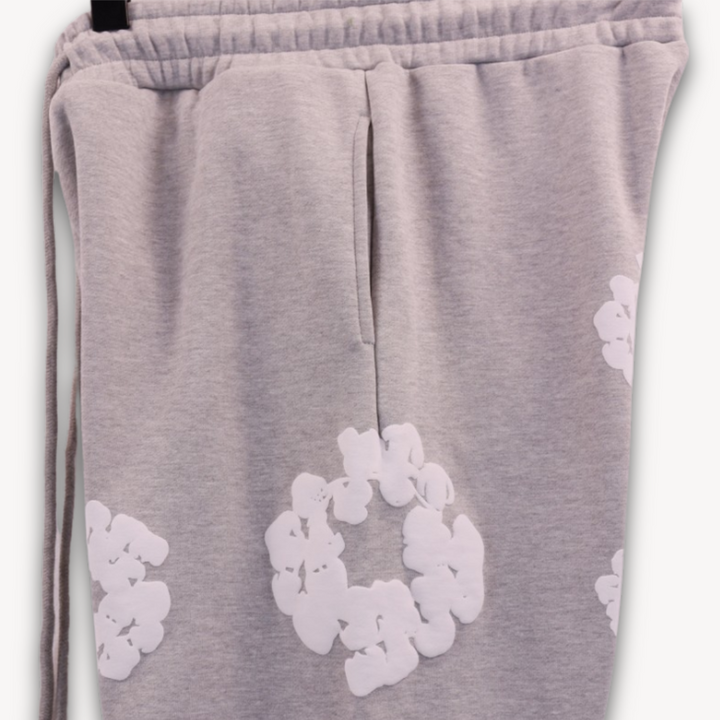 Unisex-Baumwollkranz-Kapuzenpullover und Jogger-Satz | Passendes Set