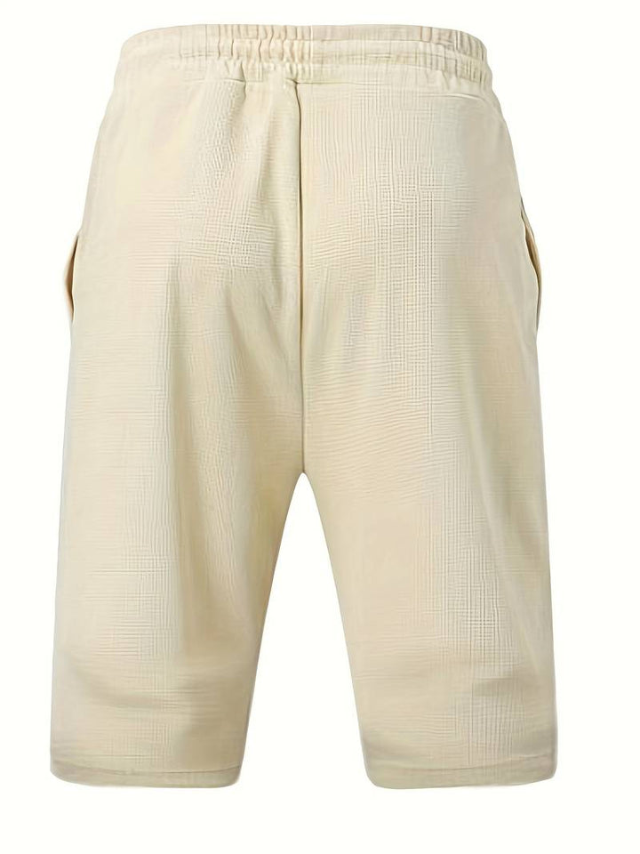 Bojan | Herren Waffelstrick Geschäft Lässig Kurze Hose