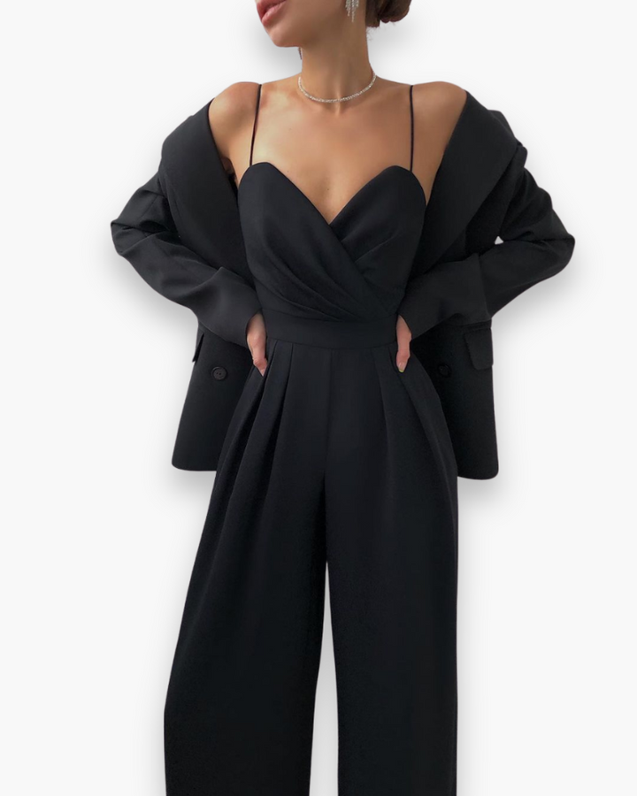 Aenara | Damen Elegante Gürtel Overall