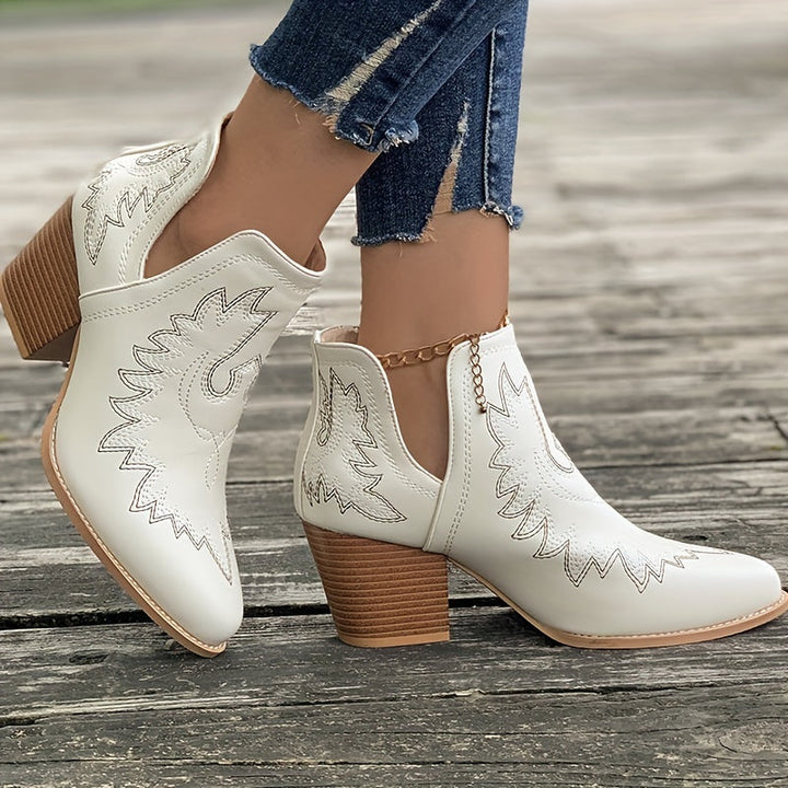 Cendrillon | Klobigem Absatz Stiefelette für Frauen