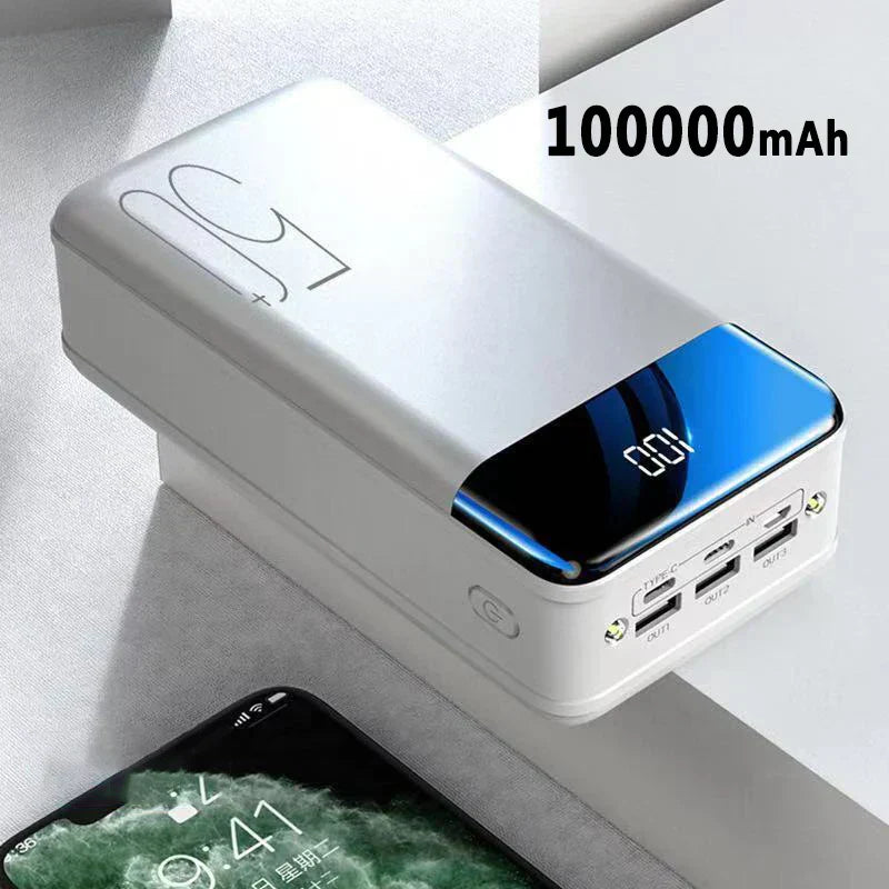 Hohe-Kapazität 100.000 mAh Powerbank | Reise- Und Notfallkit
