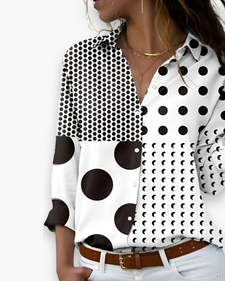 Daphira | Damen Lässige Bedruckte Bluse