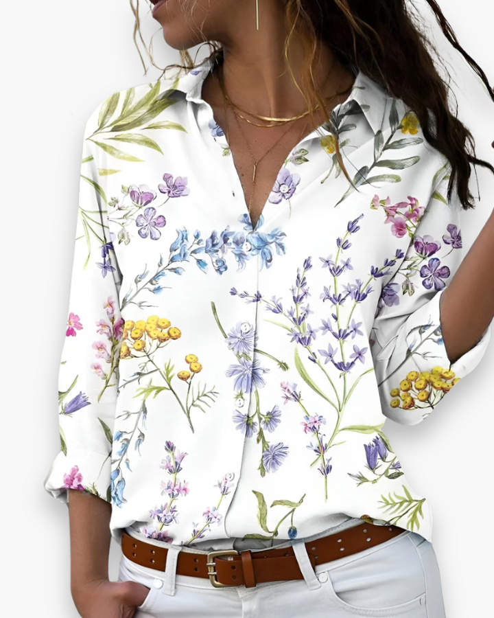 Daphira | Damen Lässige Bedruckte Bluse