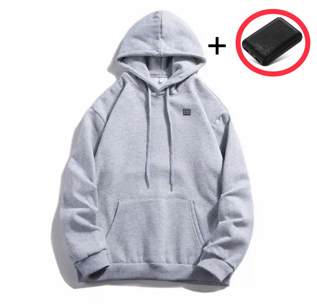 Beheiztes Sweatshirt Kapuzenpullover | Winterschicht mit Einstellbarer Wärme