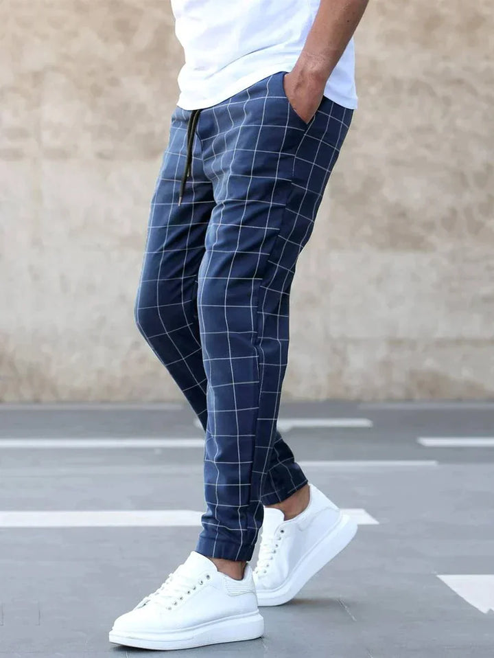 Thorne | Herren Stylische Gittermuster Hosen
