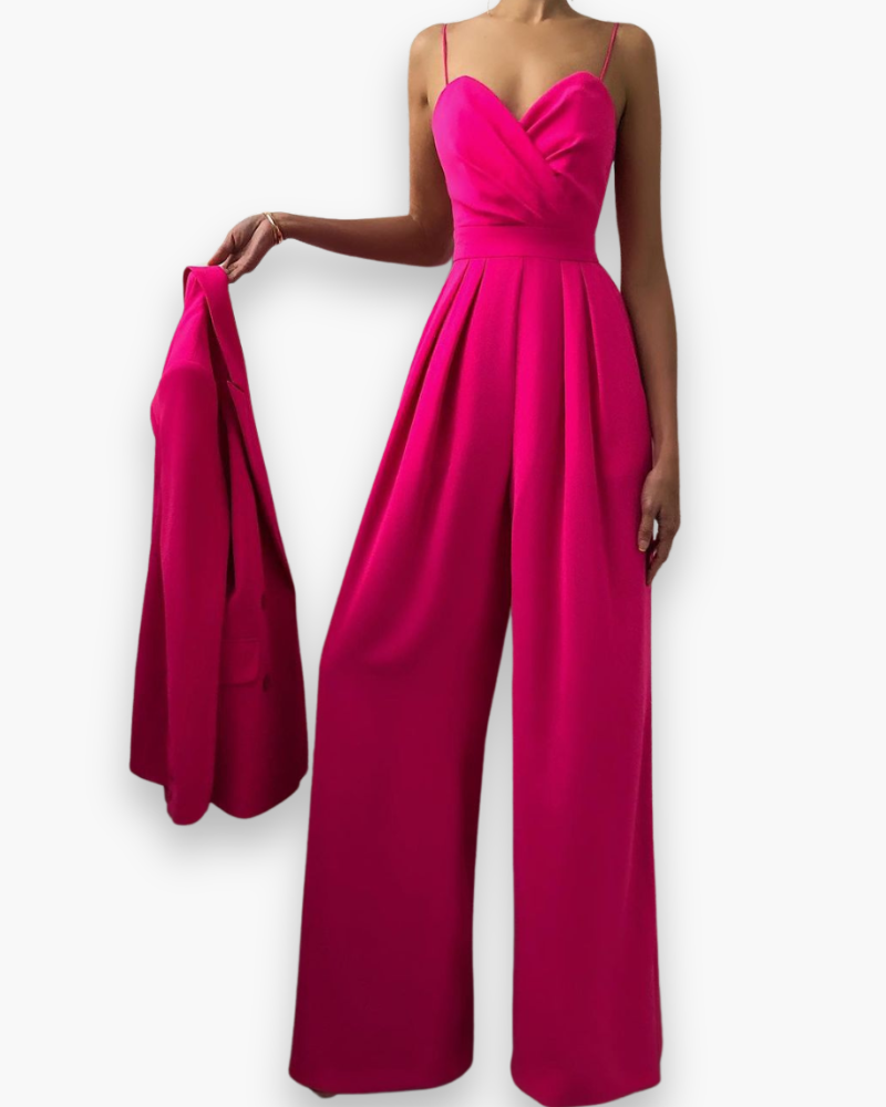 Aenara | Damen Elegante Gürtel Overall
