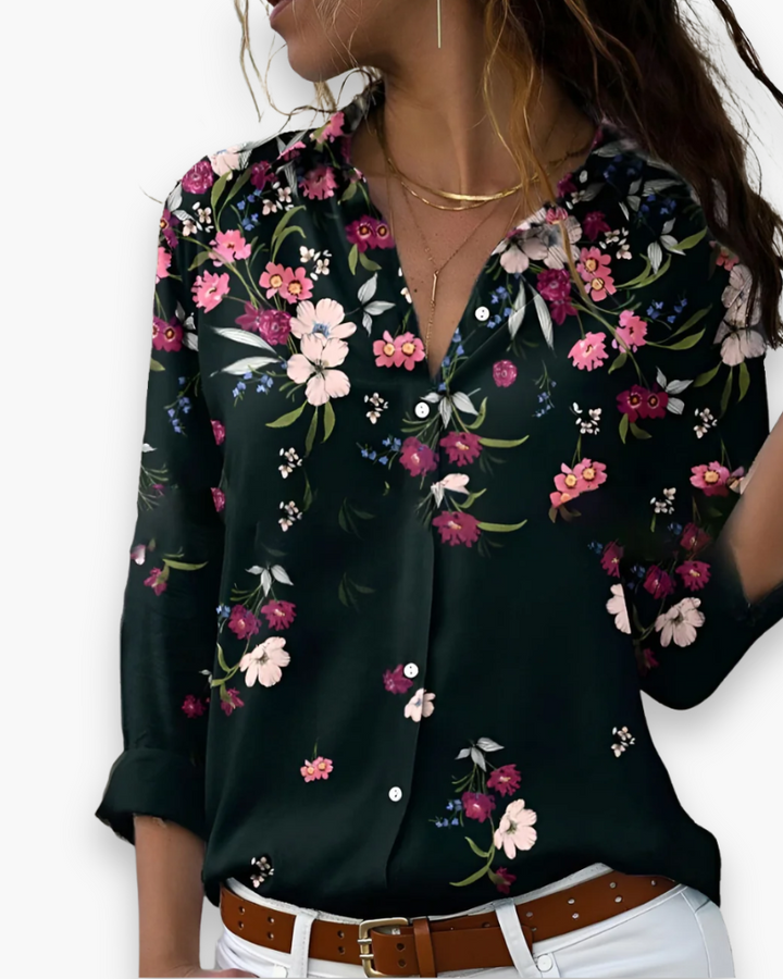 Daphira | Damen Lässige Bedruckte Bluse
