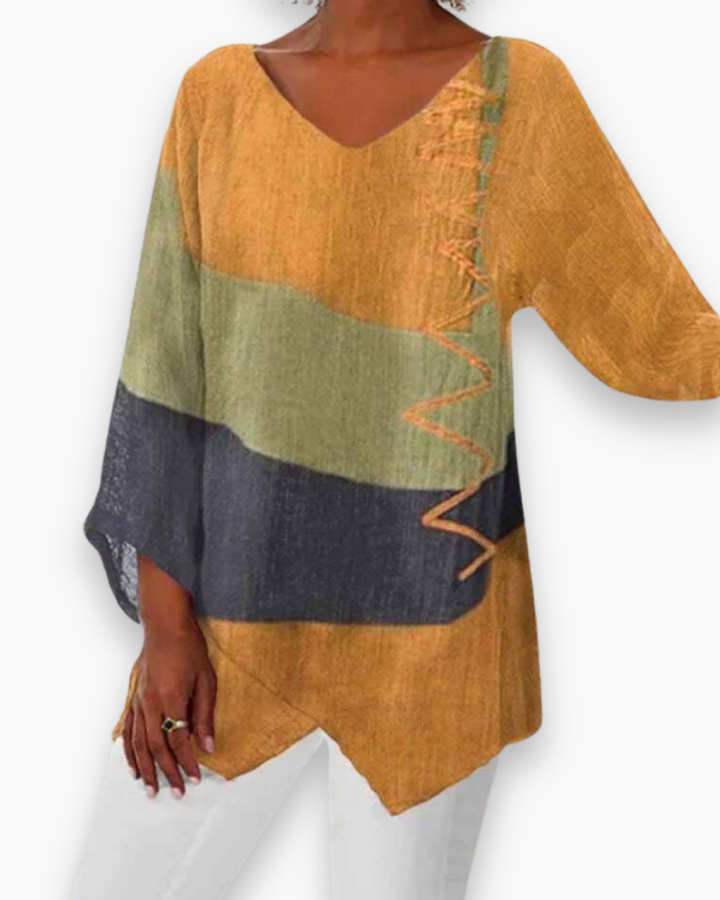 Ysella | Damen Stylische Bauchbedeckung Bluse