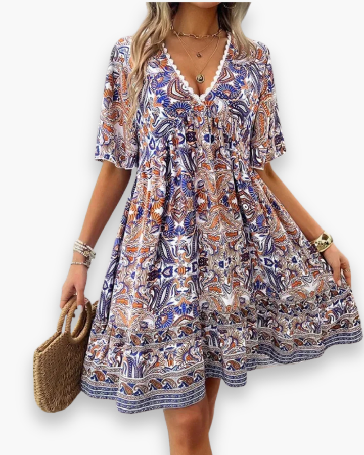 Zairyn | Damen Boho Maxikleid
