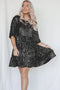 Azalea | Damen A-Linien Pailletten Partykleid