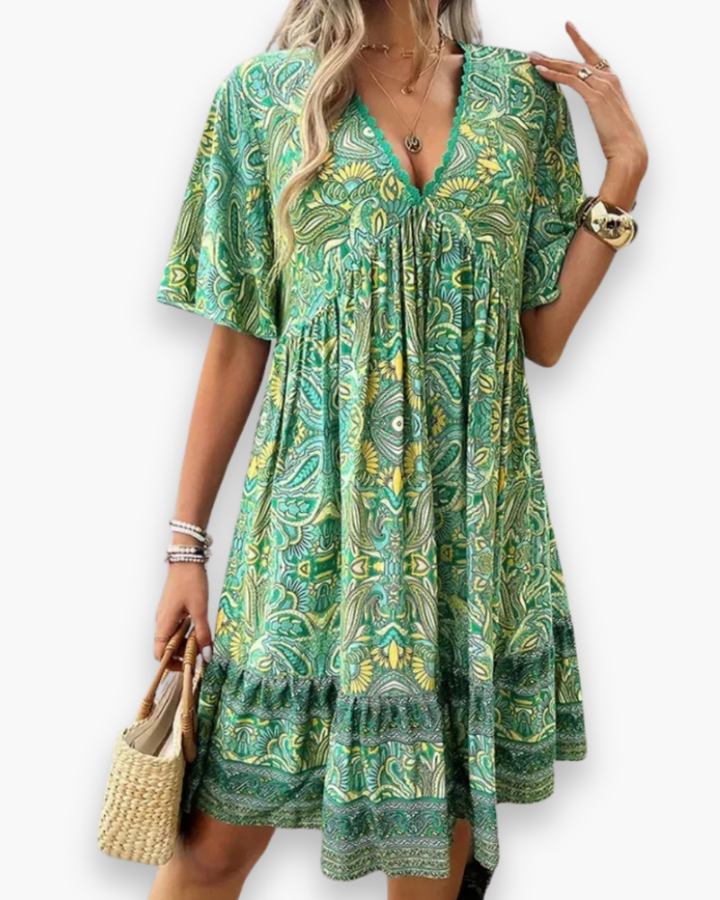 Zairyn | Damen Boho Maxikleid