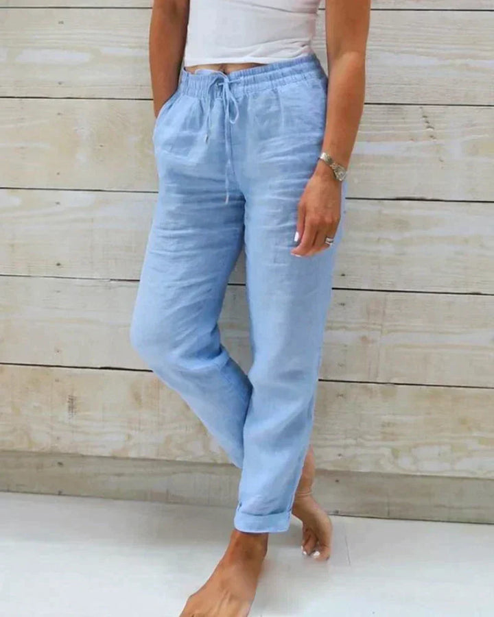 Orla | Elegante Leichtgewichts Leinenhosen Für Sommer