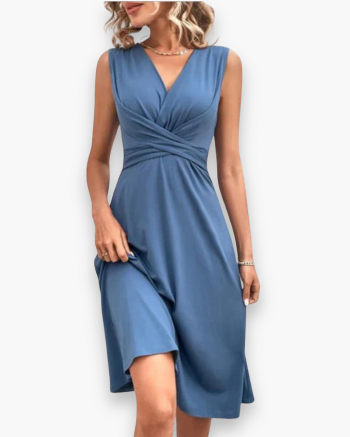 Thaisyn | Damen Luftiges Midi-Sommerkleid