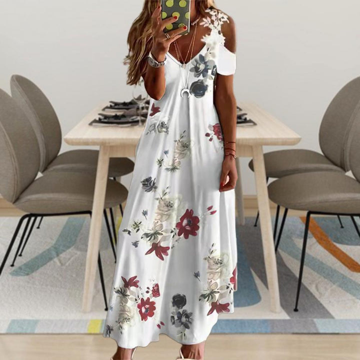 Floriane | Damen Fließendes Maxikleid