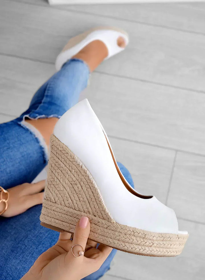 Azura | Damen Espadrille-Keilsandalen aus Wildleder