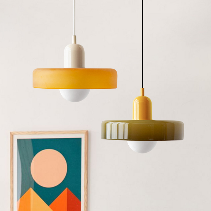 Miklon | Bunte Bauhaus Stil Pendelleuchte