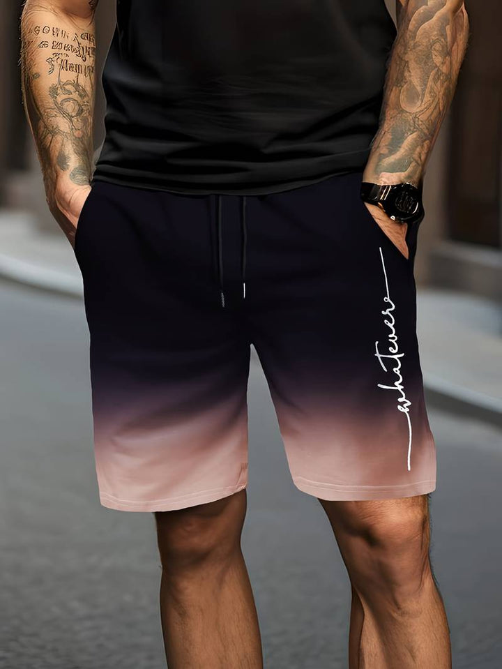 Perrin | Liam Herren Marine Blau Gefälle Kurze Hose