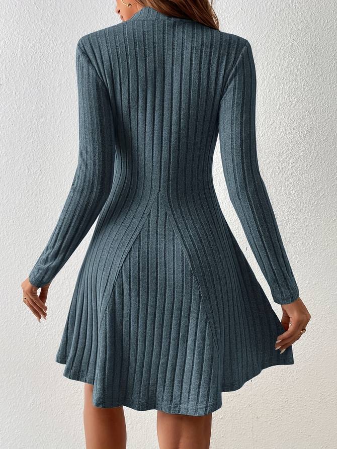 Lilou | A-Linien Kleid mit Langen Ärmeln