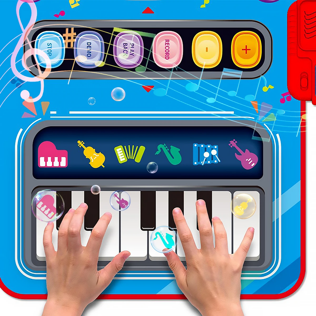 Musikalische Spielmatte | Interaktive Baby Spielmatte mit Geräuschen und Musik