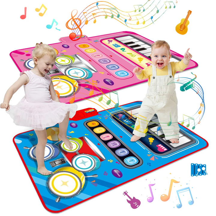 Musikalische Spielmatte | Interaktive Baby Spielmatte mit Geräuschen und Musik