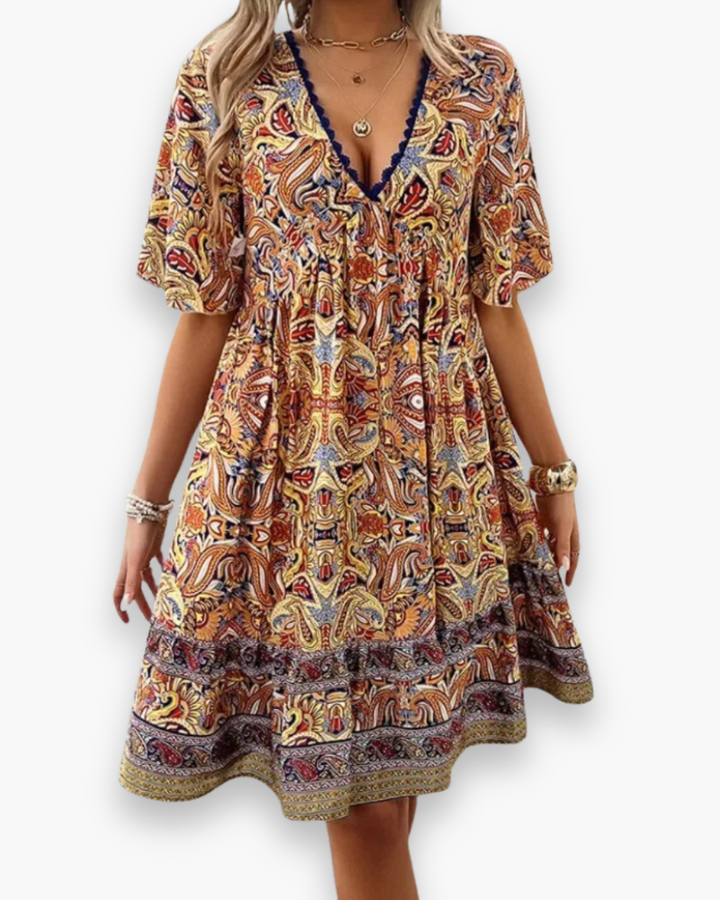 Zairyn | Damen Boho Maxikleid