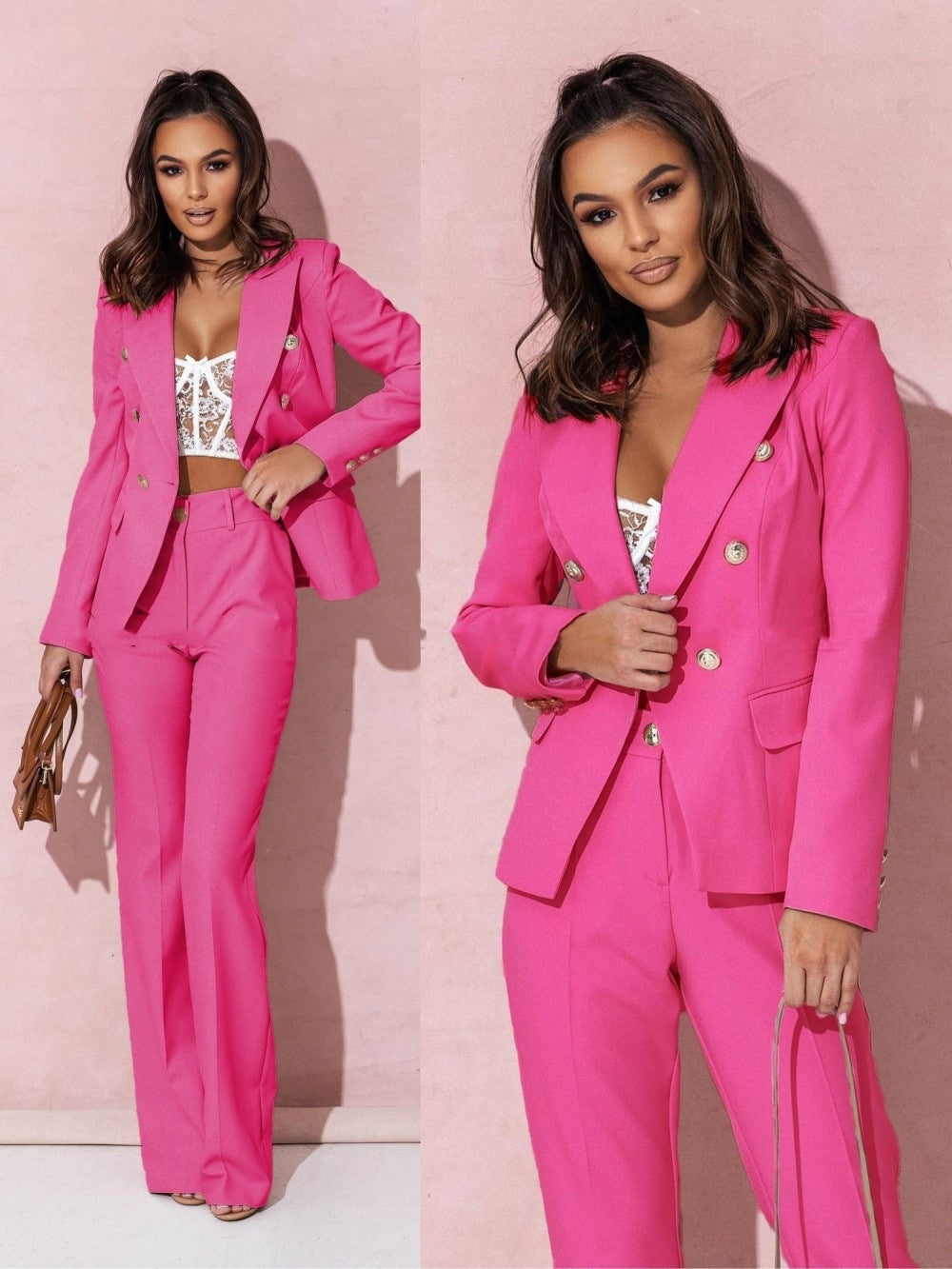 Ilaria | Damen Elegantes Sommer Blazer Satz