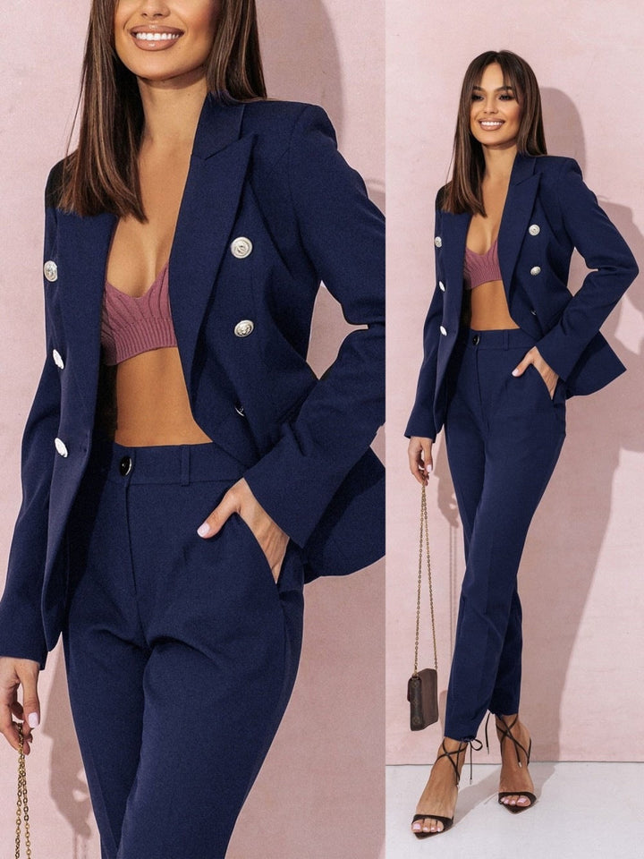Ilaria | Damen Elegantes Sommer Blazer Satz