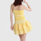 Liana | Minikleid Mit Versammelt Einzelheiten