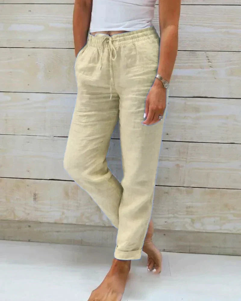 Orla | Elegante Leichtgewichts Leinenhosen Für Sommer