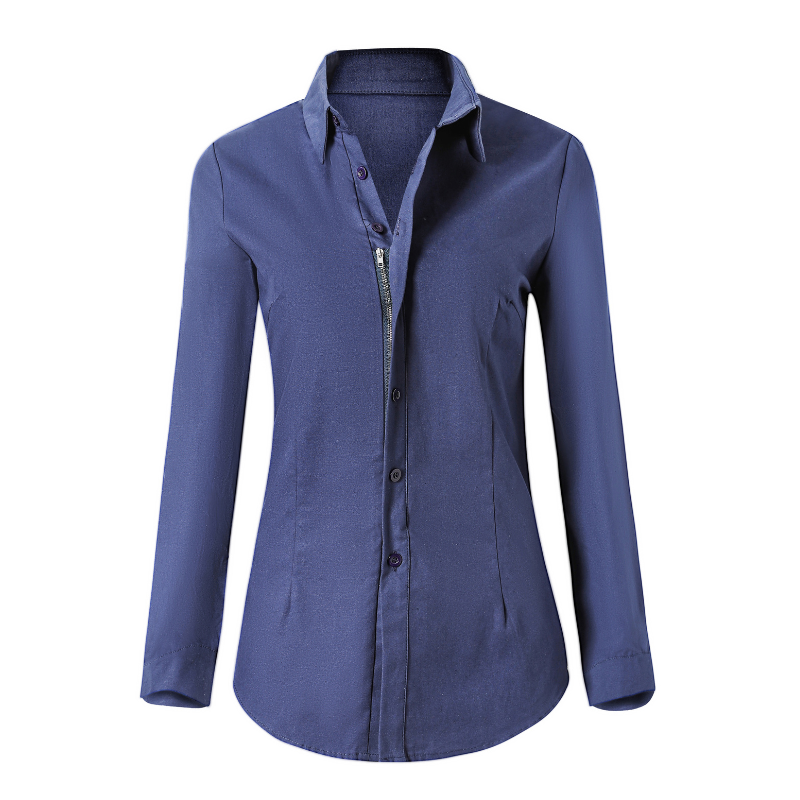 Elowen | Damen Bluse Mit Zurück Reißverschluss