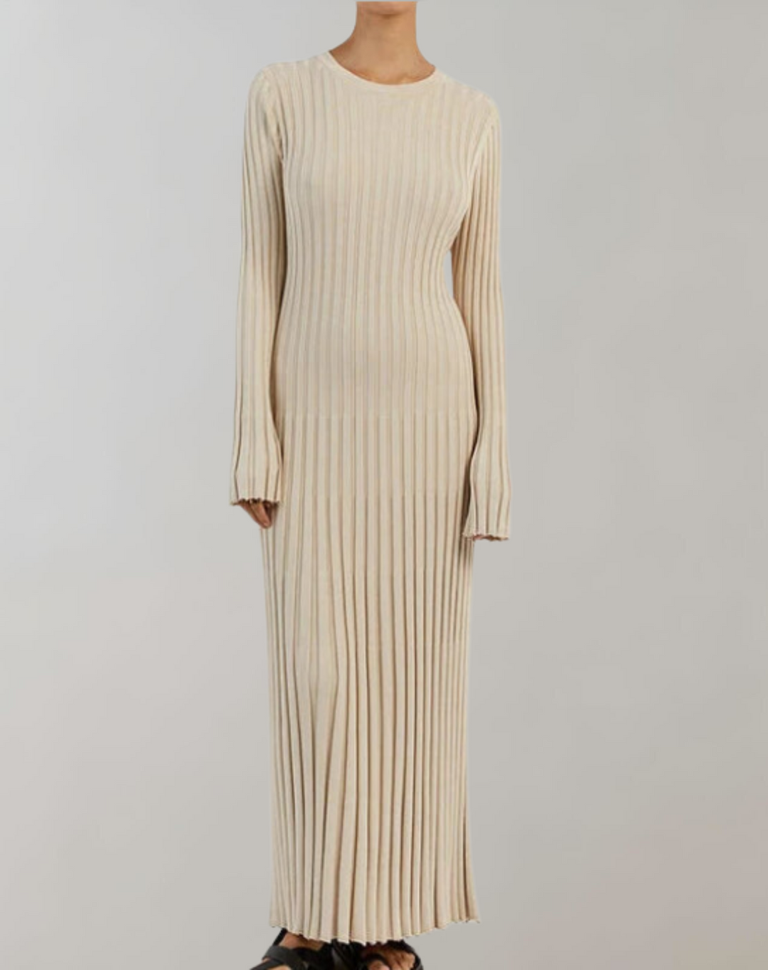 Luisa | Schlank Passform Lang Ärmel Kleid Für Frauen