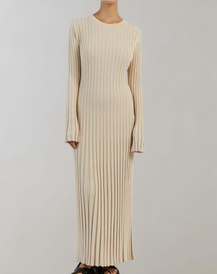 Luisa | Schlank Passform Lang Ärmel Kleid Für Frauen