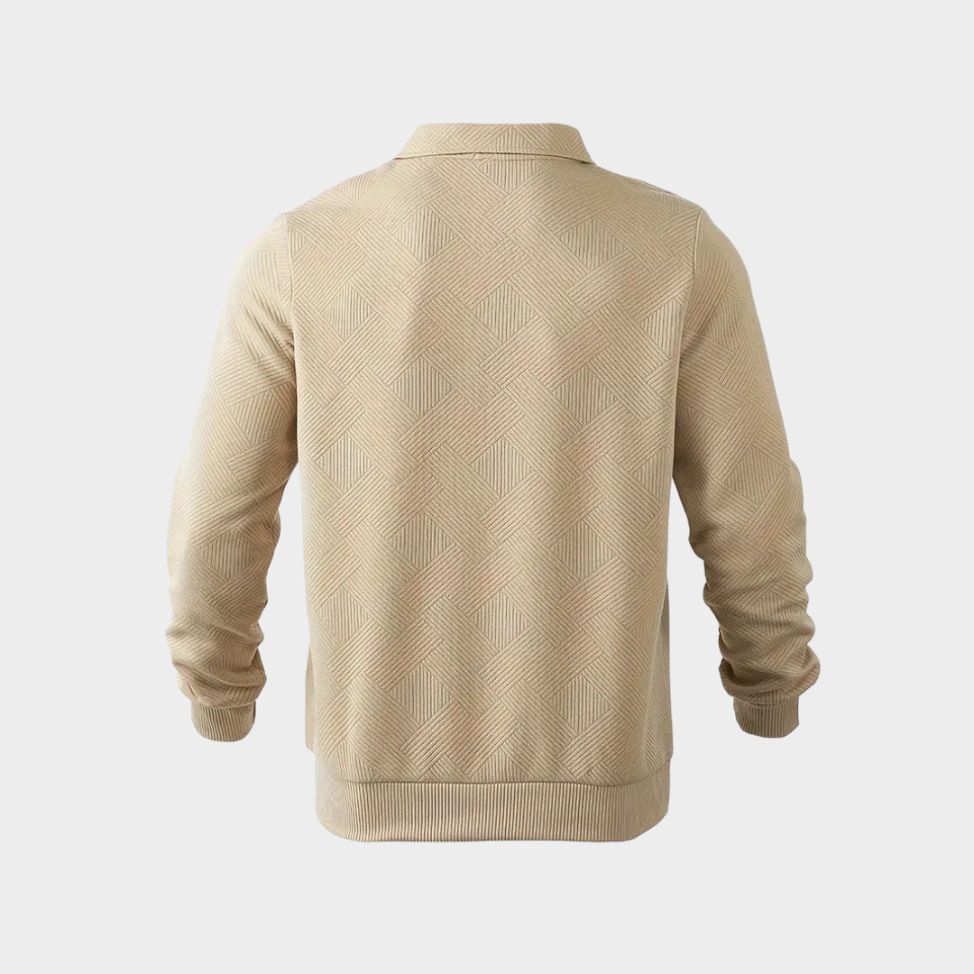 Evorn | Prämie Herren Viertelreißverschluss Strickpullover
