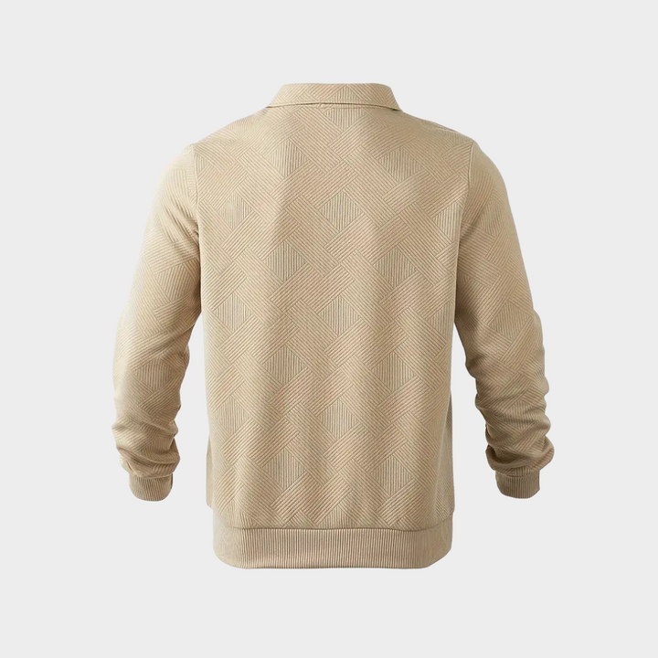 Evorn | Prämie Herren Viertelreißverschluss Strickpullover