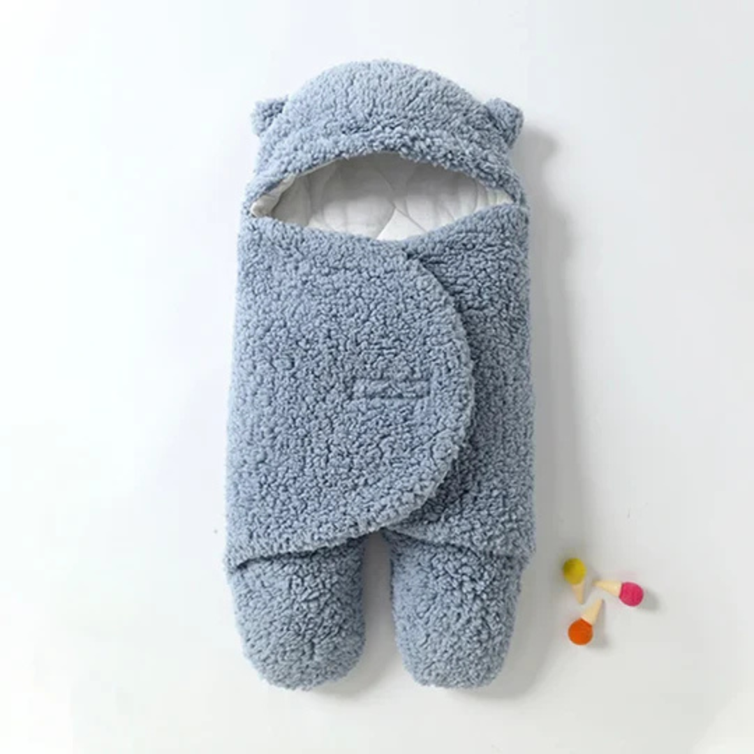 Baby-Wickeldecke | Ultraweich Gefütterter mit Kapuze Schlafsack für Wärme