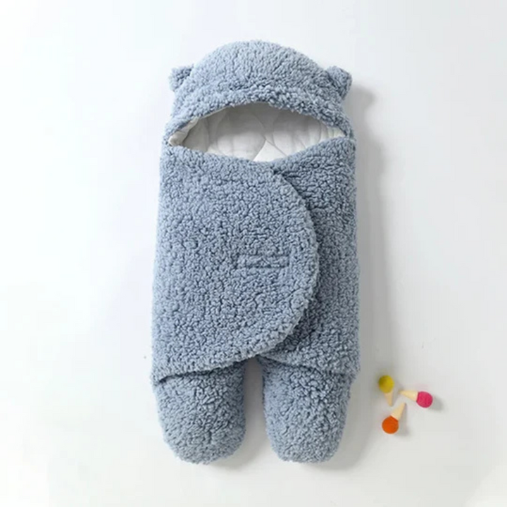 Baby-Wickeldecke | Ultraweich Gefütterter mit Kapuze Schlafsack für Wärme