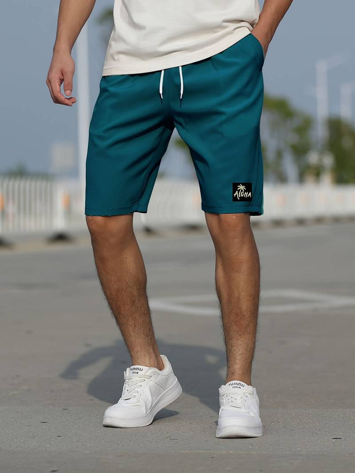 Oskar | Herren Doppelter-Ebene Sommer Kurze Hose