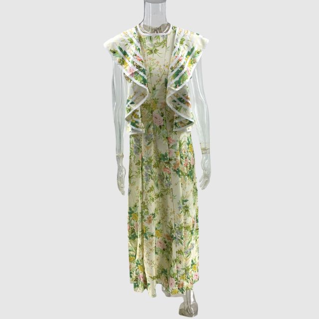 Phyrna | Viviana Blumig A-Linien Kleid
