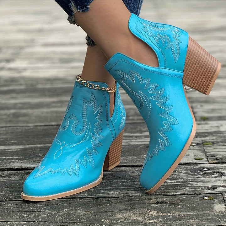 Cendrillon | Klobigem Absatz Stiefelette für Frauen