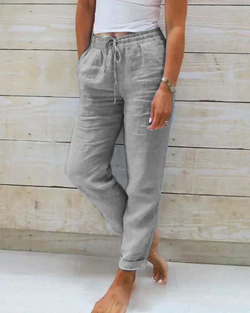 Orla | Elegante Leichtgewichts Leinenhosen Für Sommer