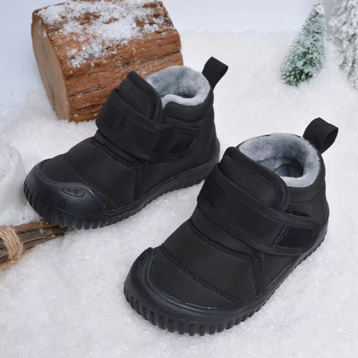 Kinder Barfuß-Schneestiefel | Warm Gefütterte Winterschuhe