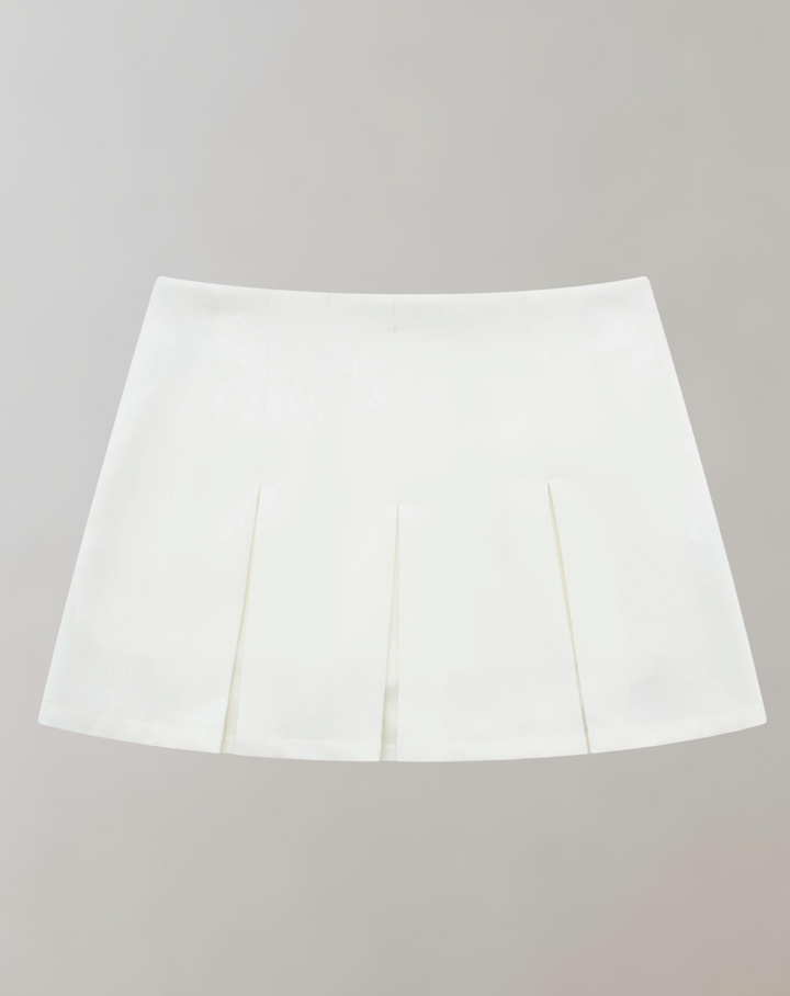 Dörte | Fließend Plissee-Mini-Skort Für Frauen